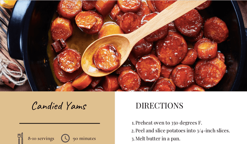 Candied Yams Recipe