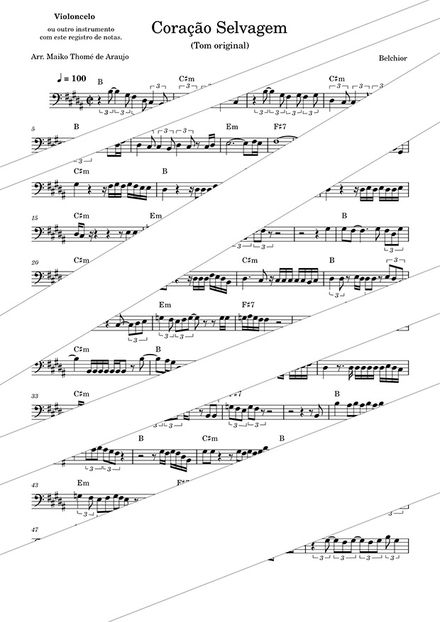 Coração Selvagem - Belchior - Cello