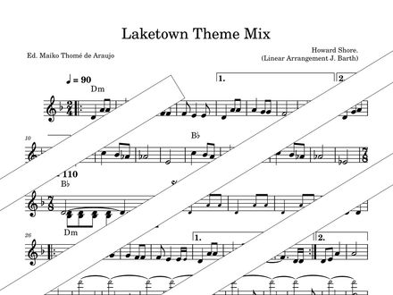 Laketown Theme Mix – Violin and Chords (PDF + MP3) – Soundtrack-Inspired Arrangement