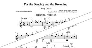 For the Dancing and the Dreaming – Violin (Original Key PDF) – C major – Film Song Theme