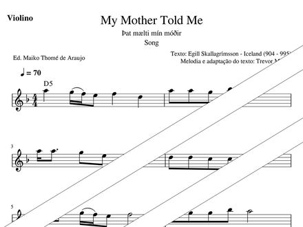 My Mother Told Me (Vikings) – Violin + Rhythmic Study Version (PDF + MP3) – D minor