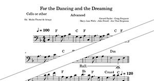 For the Dancing and the Dreaming – Cello Advanced (PDF) – F major – Film Song Theme