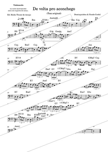 De Volta pro Aconchego - Elba Ramalho - Violoncelo