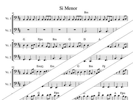 He's a Pirate – Cello Duet in A minor &amp; B minor + Parts (PDF + MP3) – Klaus Badelt