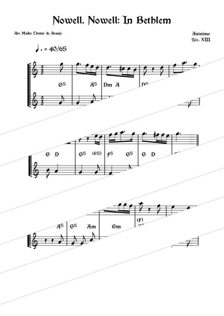 Nowel Nowel: In Bethlem - 13th Century Medieval Dance - Soprano or other instrument