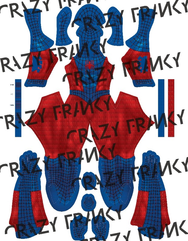 Reverse Classic Spider-Man pattern 