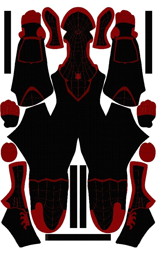 Miles Morales Civil War V1 pattern