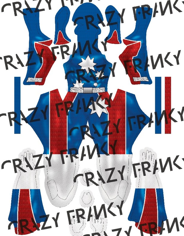 (CUSTOM) Captain Australia pattern
