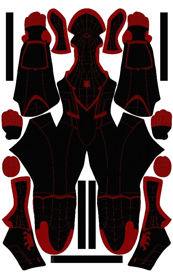 Miles Morales Civil War V2 pattern