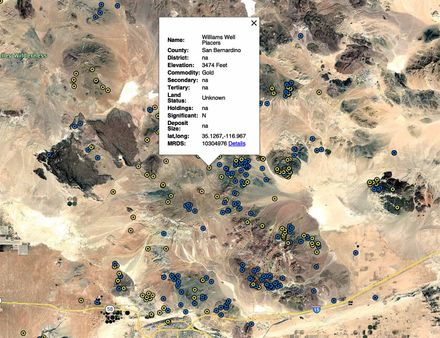 San Bernardino County California Mine Discovery Tools