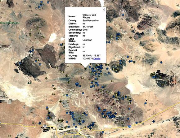 San Bernardino County California Mine Discovery Tools