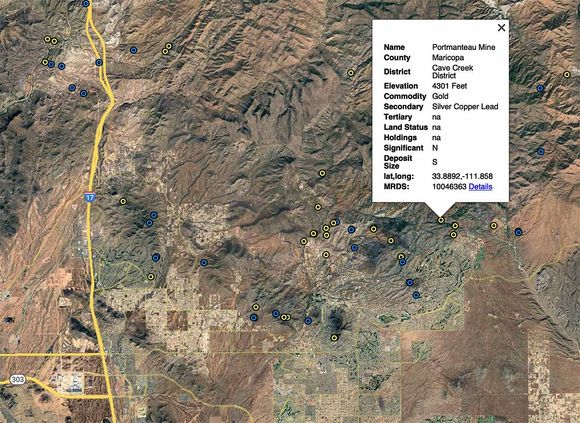 Maricopa County Arizona Mine Discovery Tools