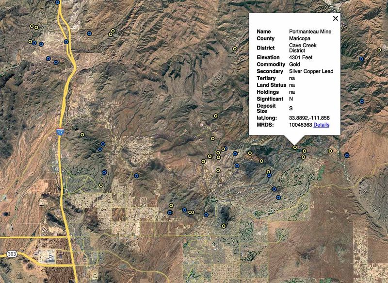 Maricopa County Arizona Mine Discovery Tools