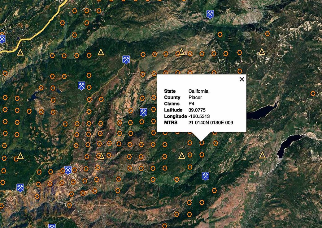 Placer County California Mine Discovery Tools
