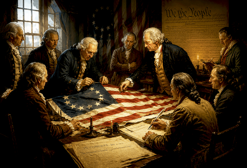 Washington DC - USA Flag