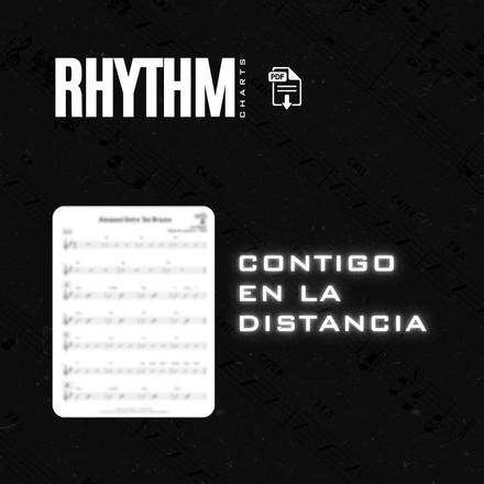 Contigo en la distancia L.M. - Rhythm chart