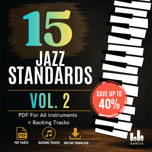 15 Jazz Standards Vol. 2 – Playalong Bundle (+Backing Tracks &amp; PDF)