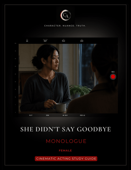 She Didn't Say Goodbye Monologue - Female