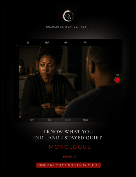 I Know What You Did — And I Stayed Quiet Monologue - Female