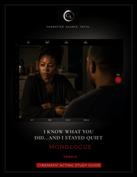 I Know What You Did — And I Stayed Quiet Monologue - Female