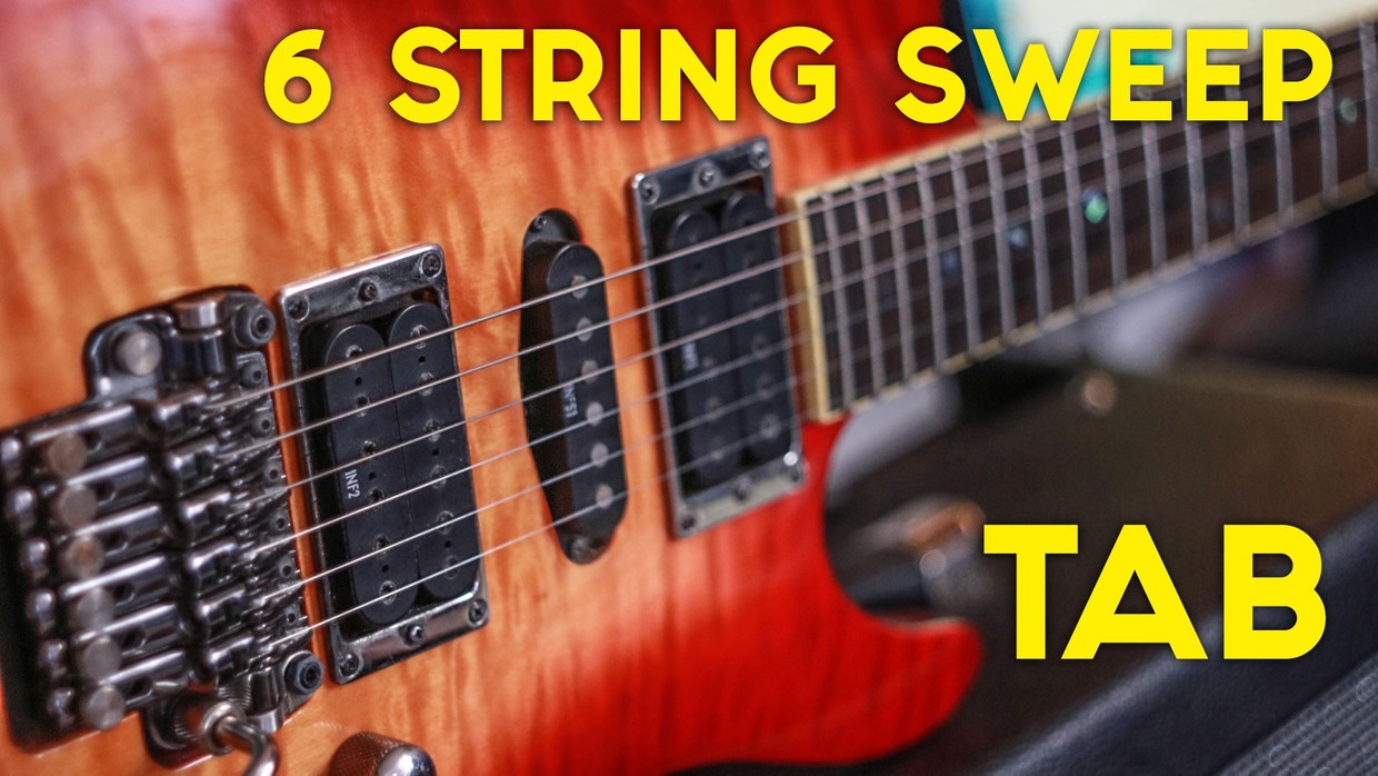 6 String SWEEP Picking TAB