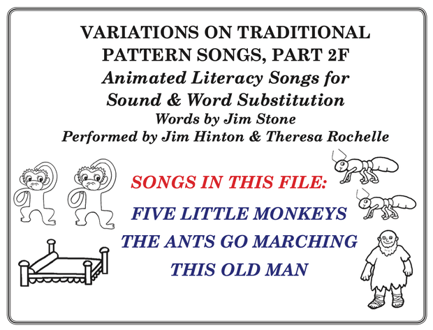Pattern Songs For Word Substitution, Part 2F