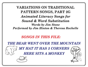 Pattern Songs For Word Substitution, Part 2G