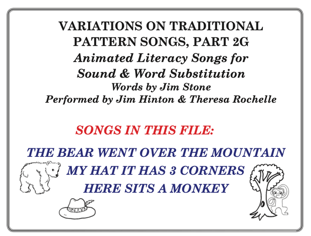 Pattern Songs For Word Substitution, Part 2G