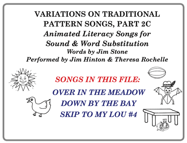 Pattern Songs For Word Substitution, Part 2C