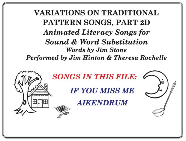 Pattern Songs For Word Substitution, Part 2D