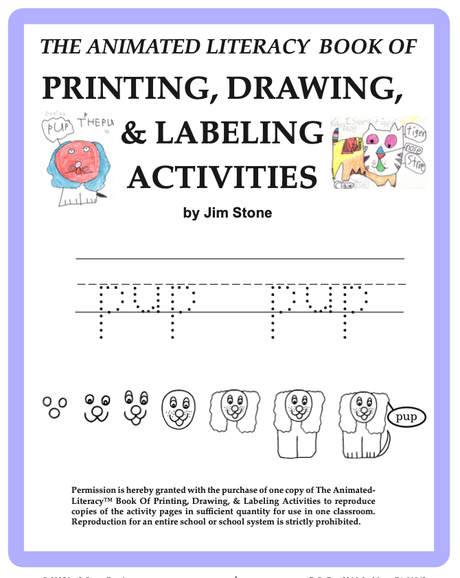The Animated Literacy Book of Printing, Drawing, &amp; Labeling Activities