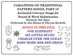 Pattern Songs For Counting, Number Recognition &amp; Adjective, Part 1F