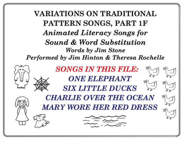 Pattern Songs For Counting, Number Recognition &amp; Adjective, Part 1F