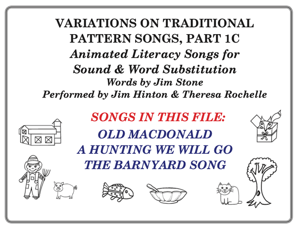 Pattern Songs For Word Substitution, Part 1C