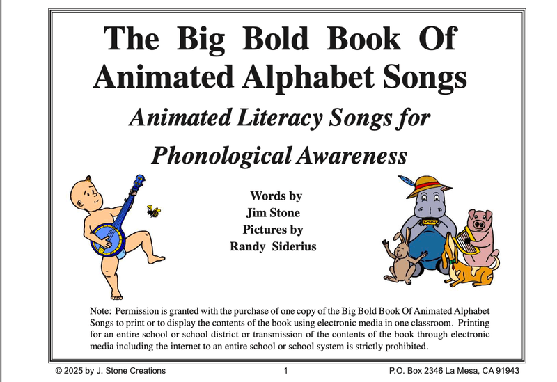 The Big Bold Book of Animated Alphabet Songs