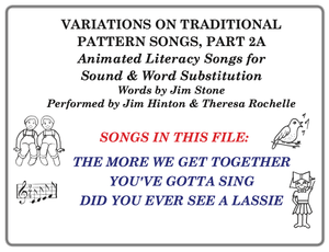 Pattern Songs For Word Substitution, Part 2A
