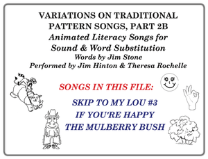 Pattern Songs For Word Substitution, Part 2B