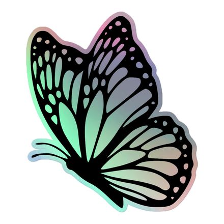 Butterfly Holographic sticker