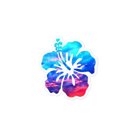 Scenic Flower 3 inch sticker
