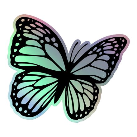 Butterfly Holographic sticker