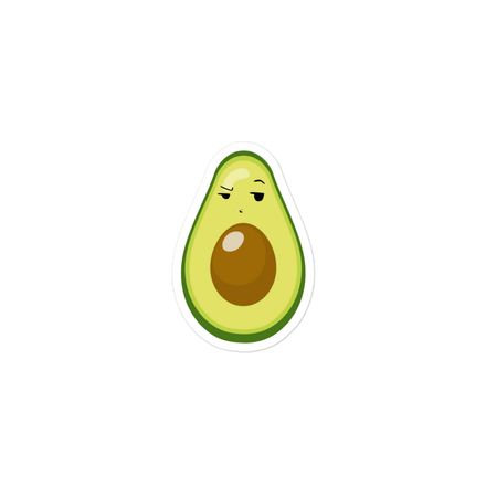 UnbotheredVocado 3 inch sticker