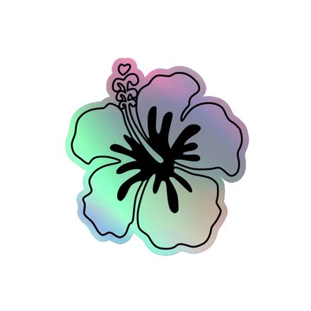 Holographic Flower Sticker