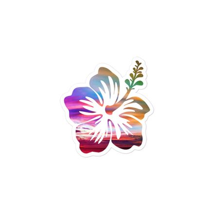 Scenic Flower 3 inch sticker