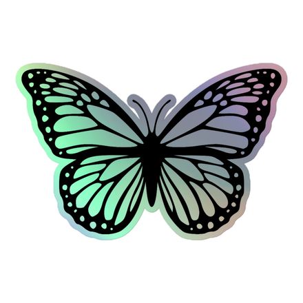 Butterfly Holographic sticker