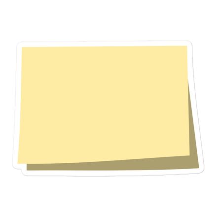 Post It 5 inch sticker