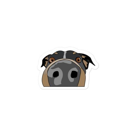 Pawsitively Excited Pup 3 inch Sticker