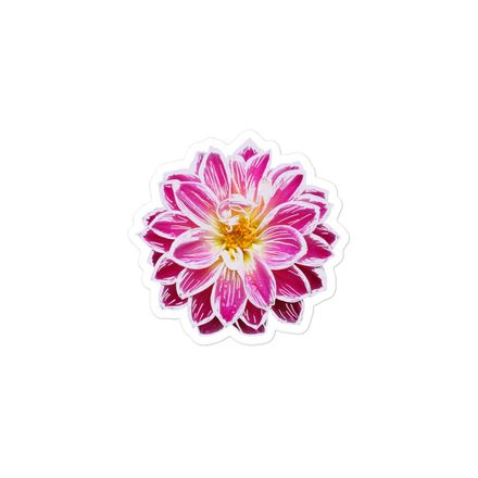 Flower art 3 inch sticker