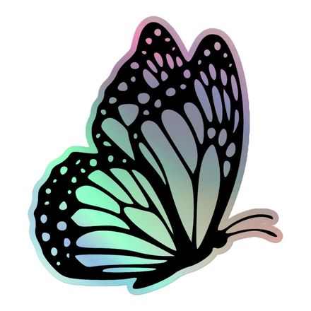 Butterfly Holographic sticker