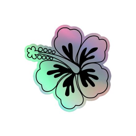 Holographic Flower Sticker