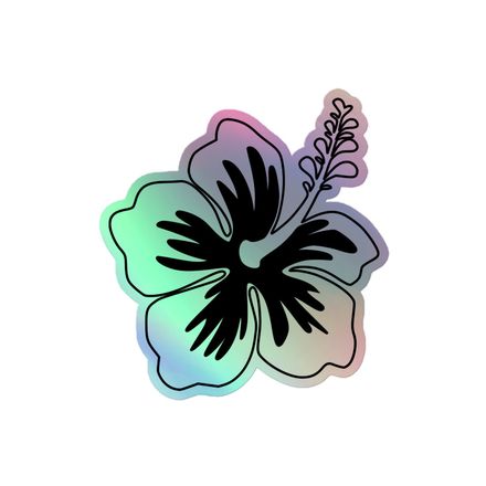 Holographic Flower Sticker